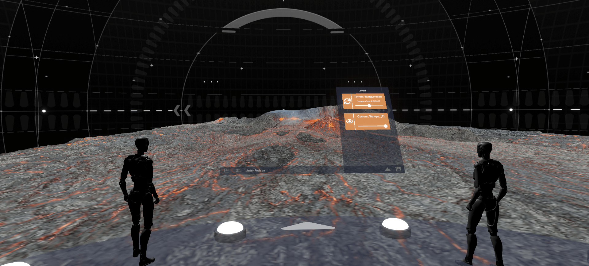 Immersive data visualization interfaces