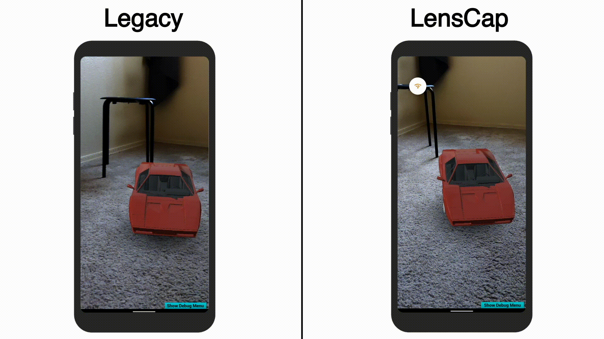 Comparison of LensCap data use notifications